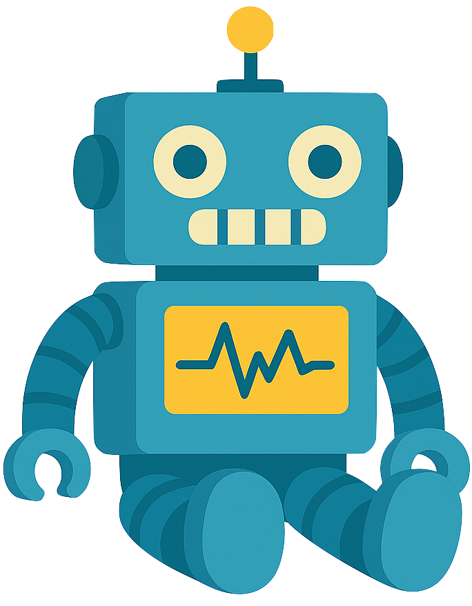 Screen Bean Robot Sitting
